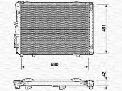 MAGNETI MARELLI 350213541000 -  Радиатор, охлаждение двигателя